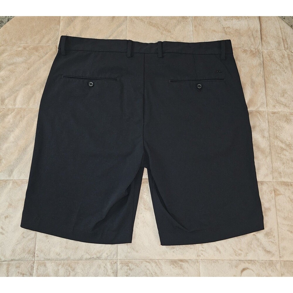 J.Lindeberg Vent Golf Shorts Mens 38 Black Stretch Performance 10 Inseam
